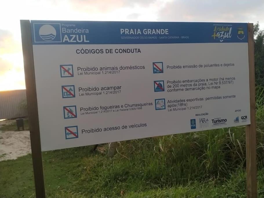 Apto 80M Da Praia Grande Vista Mar! Governador Celso Ramos Zewnętrze zdjęcie